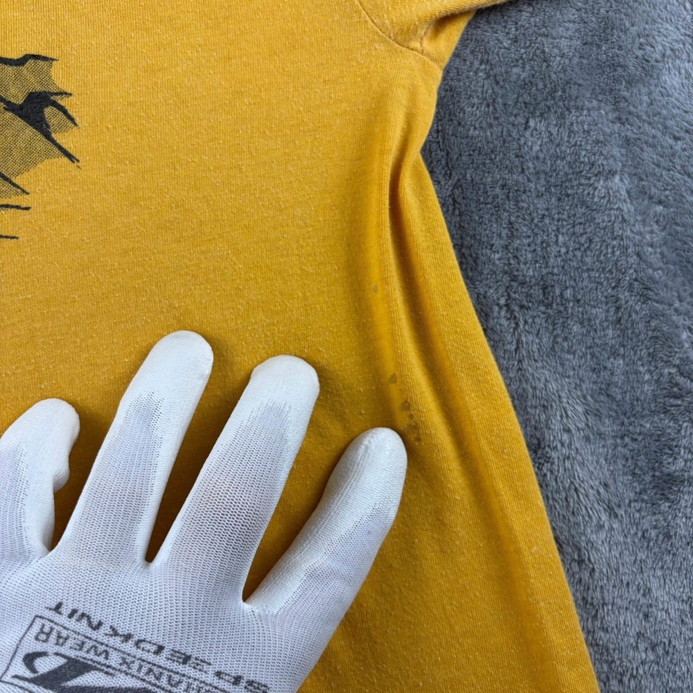 VTG 80's HMLA-167 Huey Cobra Hunter Killer Team Oneita T-Shirt Yellow Single USA - Picture 7 of 12